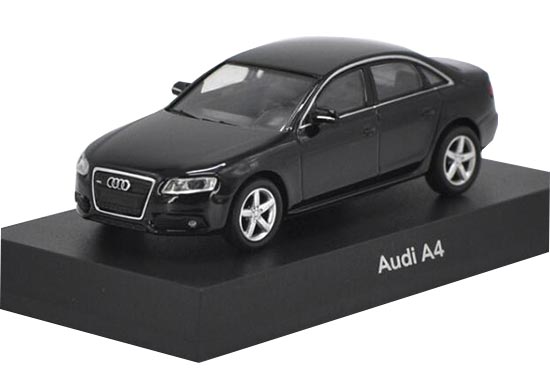 Diecast Audi A4 Model 1:64 Scale Gray / Black / White By Kyosho
