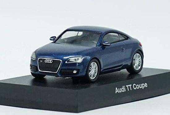 Diecast Audi TT Coupe Model 1:64 Scale Blue By Kyosho
