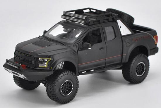 Diecast 2017 Ford F-150 Raptor Model 1:24 Red / Black By Maisto