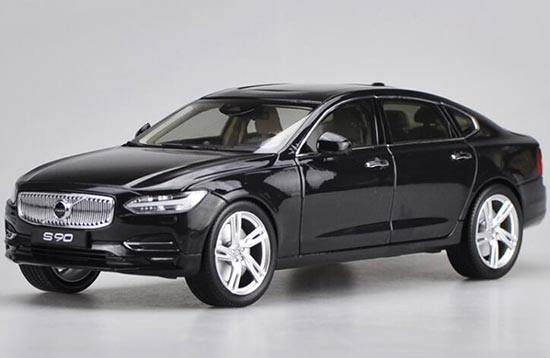 Diecast Volvo S90 Model 1:18 Scale Black / White