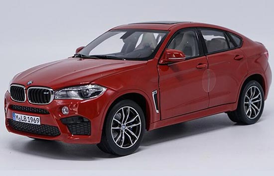 Diecast BMW X6 M SUV Model 1:18 Scale Black / Red / Blue