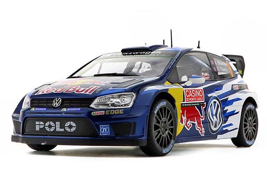 Diecast Volkswagen Polo Model NO.9 WRC 1:18 Scale Blue By NOREV
