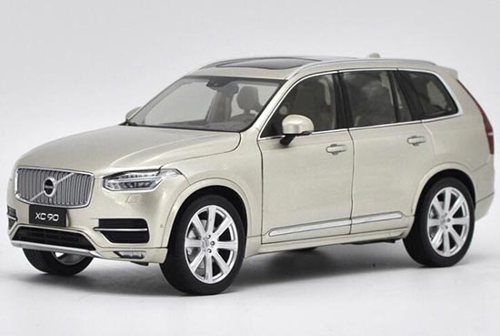 Diecast Volvo XC90 SUV Model 1:18 Scale Black / Champagne