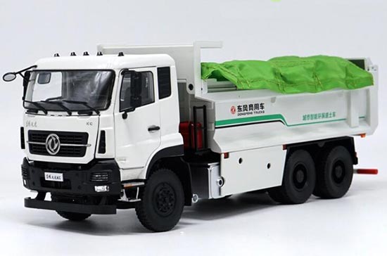 Diecast Dongfeng KC Dump Truck Model 1:24 Scale White