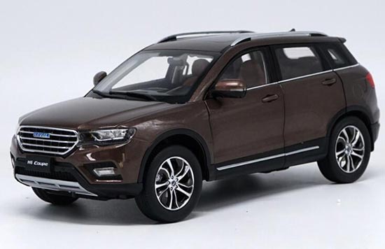 Diecast Haval H6 Coupe SUV Model 1:18 Scale White / Brown