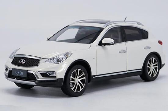 Diecast Infiniti QX50 SUV Model 1:18 Scale White By Paudi