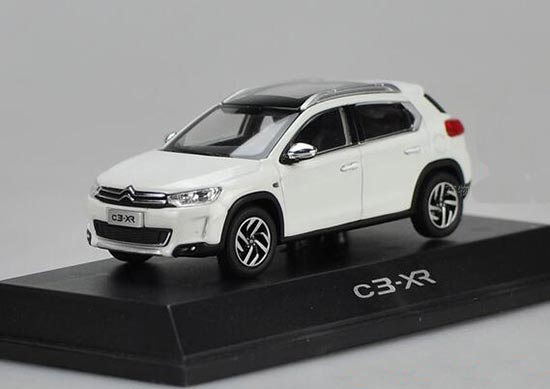 Diecast Citroen C3-XR Model 1:43 Scale White / Brown