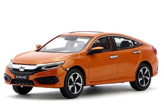 Diecast Honda Civic Model 1:43 Scale Orange