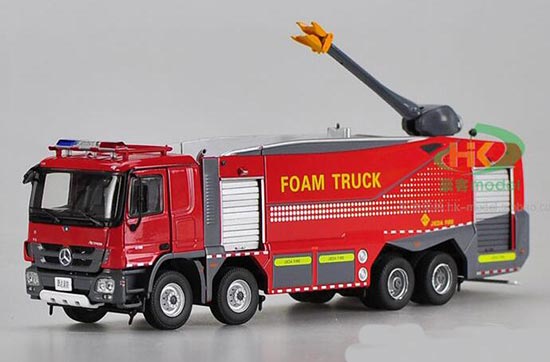 Diecast Mercedes Benz Actros Fire Engine Truck Model 1:50 Red