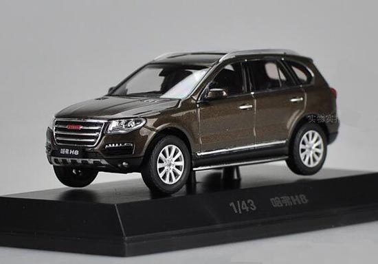 Diecast Haval H8 SUV Model 1:43 Scale Brown / White