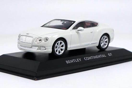 Diecast Bentley Continental GT Model White 1:43 Scale By Welly