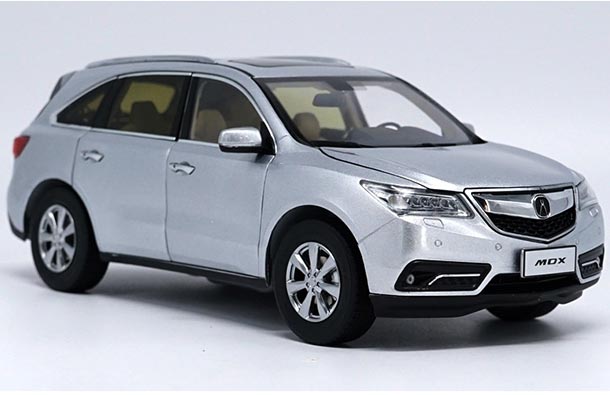 Diecast Acura MDX Model 1:18 Scale White / Wine Red / Silver