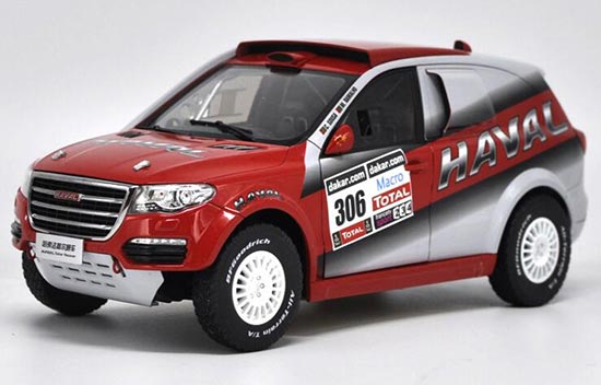 Diecast Haval SUV Dakar Rally Model 1:18 Scale Red