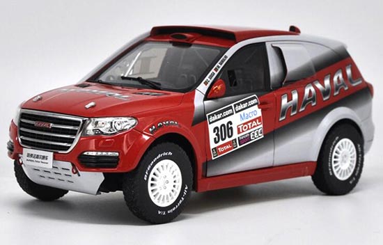Diecast Haval SUV Dakar Rally Model 1:18 Scale Red