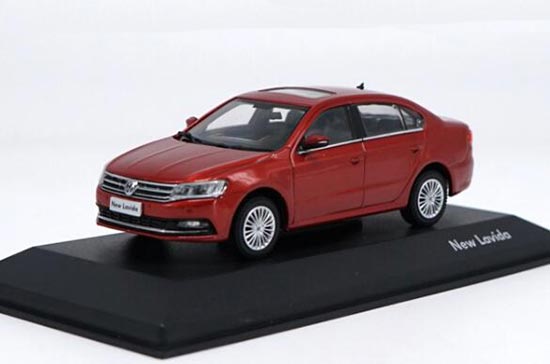 Diecast Volkswagen New Lavida Model Silver / Red 1:43 Scale