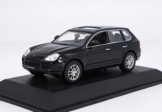 Diecast Porsche Cayenne Turbo S Model White / Black 1:43 Scale