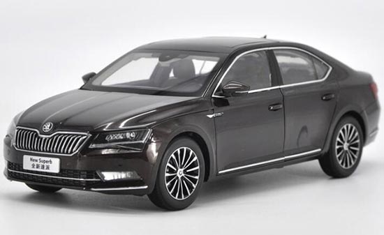 Diecast Skoda New Superb Model 1:18 Silver /White /Brown /Gray