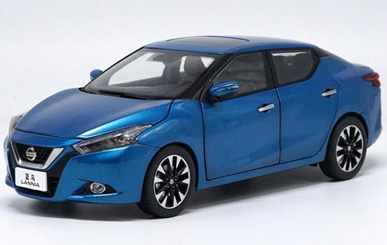 Diecast Nissan Lannia Model 1:18 Scale Blue