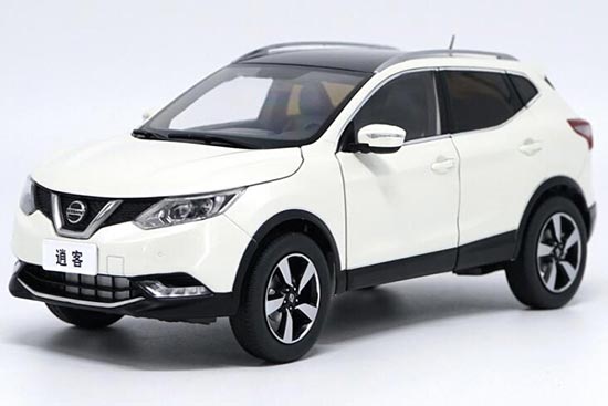 Diecast Nissan Qashqai Model White 1:18 Scale