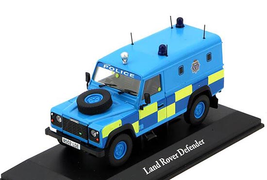 Diecast Land Rover Defender Police Model 1:43 Scale Blue