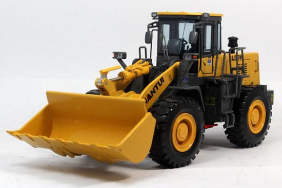 Diecast Shantui SL50W Loader Truck Model 1:35 Scale Yellow