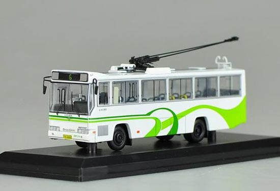 Diecast Shanghai SK5105GP Trolley Bus Model NO.6 1:76 Scale