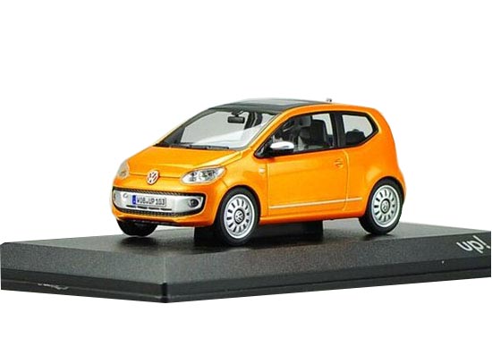 Diecast Volkswagen Up Model 1:43 Scale Red / Orange / White