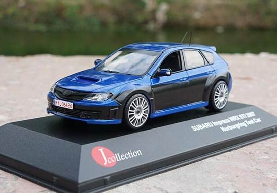 Diecast Subaru Impreza WRX STI Model 1:43 Blue By J-Collection