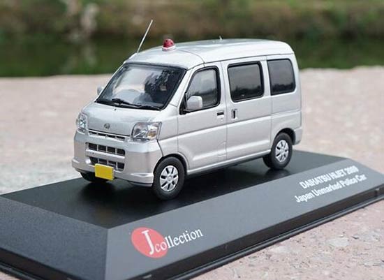 Diecast Daihatsu Hijet Police Model Silver 1:43 By J-Collection