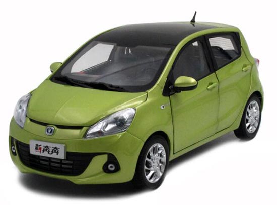 Diecast 2014 Changan Benben Car Model Green 1:18 Scale