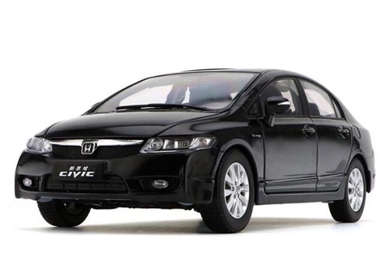Diecast Honda Civic Model Black / Gray 1:18 Scale