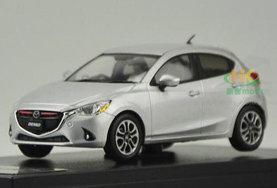 Diecast Mazda Demio Model 1:43 Scale Silver / Gray