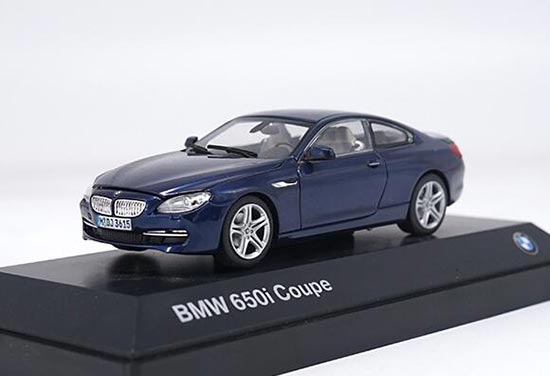 Diecast BMW 650i Coupe Model 1:43 Golden / Black / Blue / White