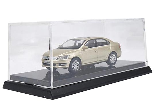 Diecast Volkswagen Santana Model Champagne 1:64 Scale