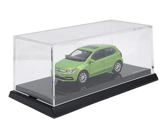 Diecast Volkswagen New Polo Model Green 1:64 Scale