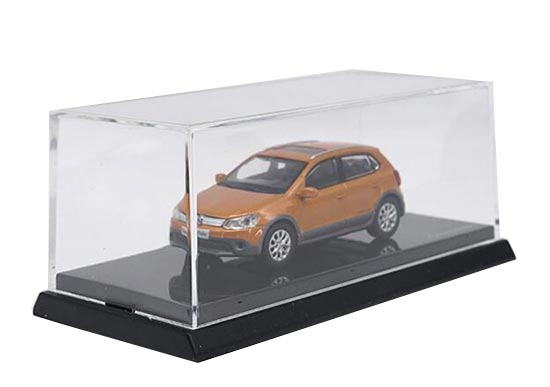 Diecast Volkswagen Cross Polo Model 1:64 Scale Orange
