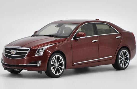 Diecast Cadillac ATS-L Model 1:18 Scale White / Red