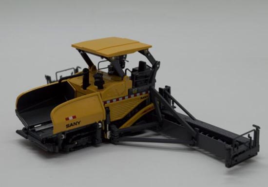 Diecast Sany Asphalt Paver Model Yellow 1:50 Scale