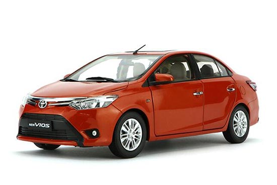 Diecast Toyota New Vios Model 1:18 Red / Orange / Blue / Black