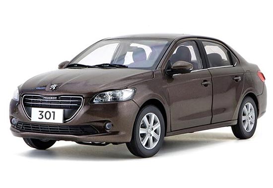 Diecast Peugeot 301 Model 1:18 Scale Gray / White