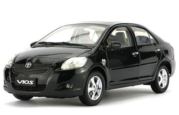 Diecast Toyota Vios Model 1:18 Black /Silver /Blue /Champagne