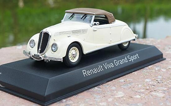 Diecast Renault Viva Grand Sport Model 1:43 White By NOREV