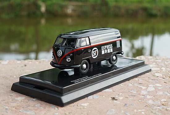 Diecast Volkswagen T1 Bus Model 1:64 Black SF-Express Painting