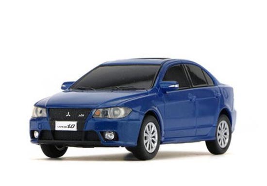 ABS Plastics Mitsubishi Lancer IO Model 1:43 Scale Blue