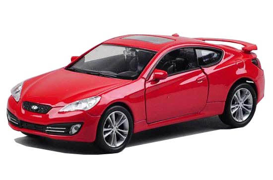 Diecast Hyundai Genesis Coupe Toy 1:36 Scale Red By Welly