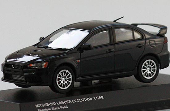 Diecast Mitsubishi Lancer Evolution X GSR Model 1:43 Black