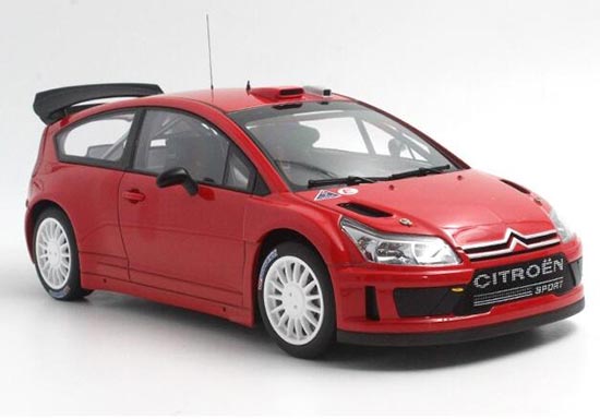 Diecast Citroen C4 Model Red 1:18 Scale By Autoart