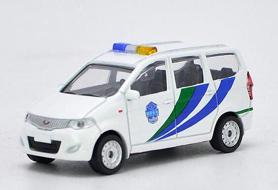 Diecast Wuling Van Model Urban Management 1:64 White