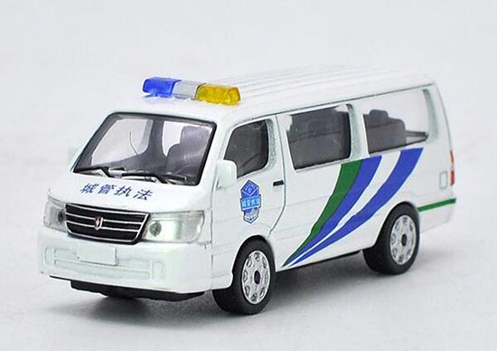 Diecast Shenyang Jinbei Van Model Urban Management 1:64 White