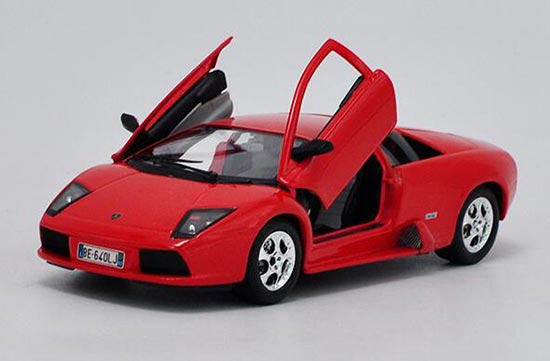 Diecast Lamborghini Murcielago Model Red /Yellow 1:24 By Bburago